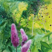 Mysterium II. Acrylics on canvas, 81x81 cm, 2011.